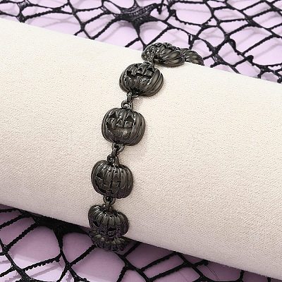 Halloween Brass Link Bracelets for Women BJEW-B149-02B-1