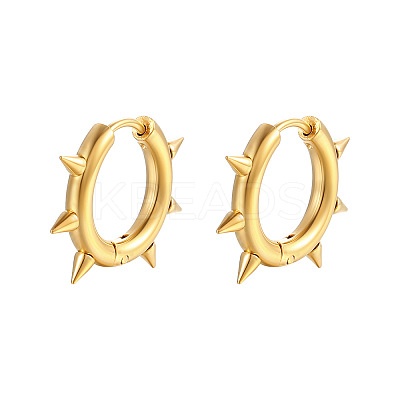 Stainless Steel Hoop Earrings for Men PW-WGCB245-01-1