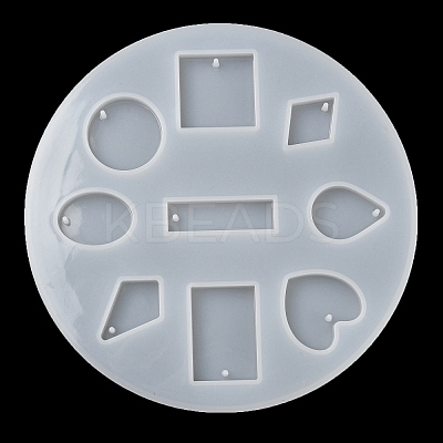 Geometrical Shape DIY Pendant Silicone Molds DIY-E070-01A-1