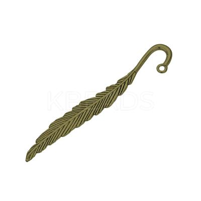 Tibetan Style Alloy Bookmark Findings TIBEP-Q075-08AB-LF-1