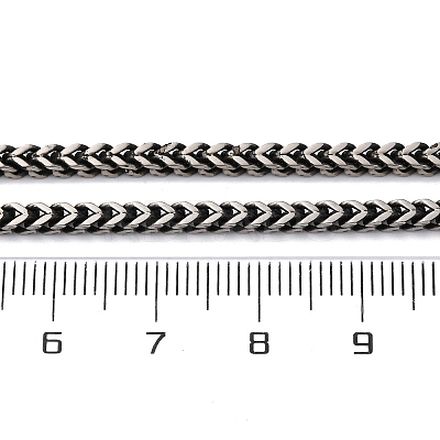 2.5MM 304 Stainless Steel Wheat Chain Necklaces NJEW-Q013-15A-1