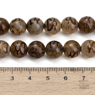 Tibetan Style dZi Beads Strands GG-CBA4812-B07-10MM-1