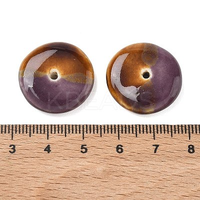 Vintage Handmade Two Tone Porcelain Beads PORC-NH0002-01E-1
