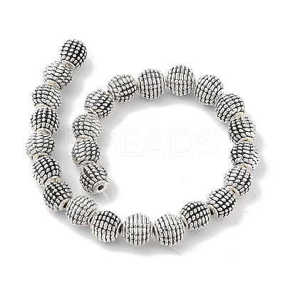 Round Tibetan Style Alloy Beads TIBEB-O007-34-RS-1