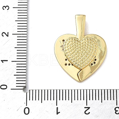 Brass Micro Pave Cubic Zirconia Pendants KK-L257-09G-1
