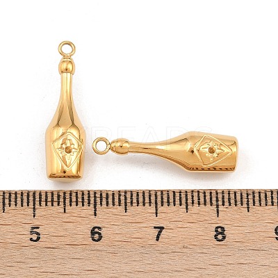 304 Stainless Steel Pendant Rhinestone Settings STAS-H241-36G-1