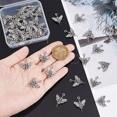 40Pcs Tibetan Style Alloy Pendants FIND-UN0001-76-1