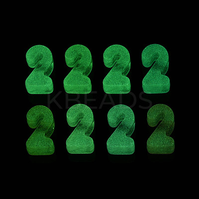 Luminous Frosted Transparent Acrylic Beads TACR-T029-21C-1