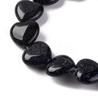 Synthetic Blue Goldstone Beads Strands G-I372-A12-02-1