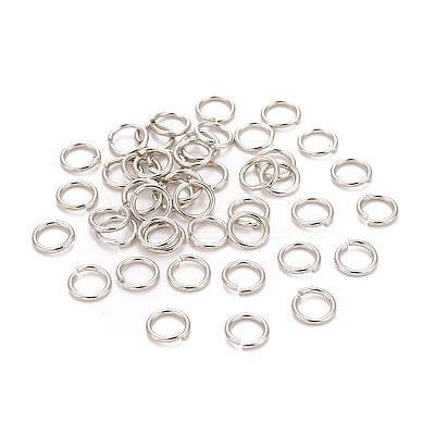 Brass Open Jump Rings KK-M165-7mm-01P-NR-1