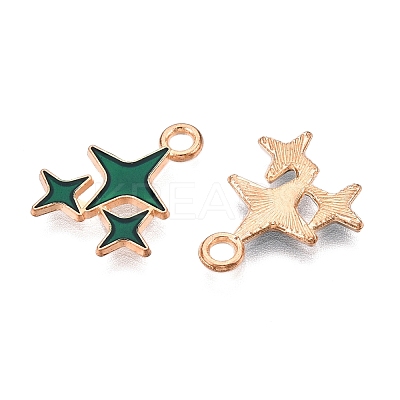 Alloy Enamel Pendants X1-ENAM-T020-38E-RS-1