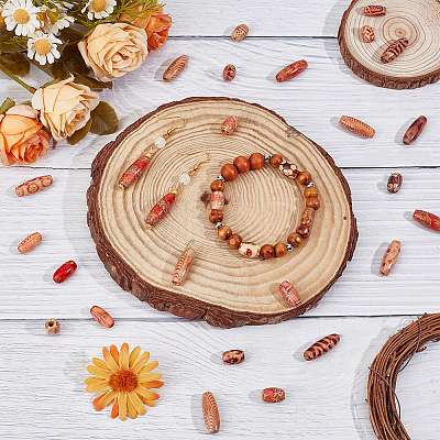 3 Sets 3 Styles Wood Beads WOOD-SC0002-06B-1