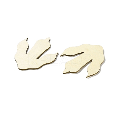 Unfinished Wood Dinosaur Claw Ornaments WOOD-XCP0002-03-1