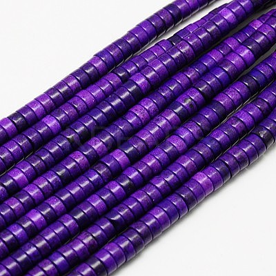 Synthetic Turquoise Beads Strands TURQ-G110-6x3mm-03-1