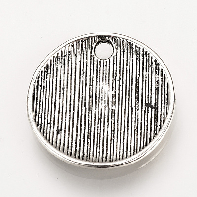 Tibetan Style Alloy Pendants X-TIBEP-Q078-18AS-NR-1