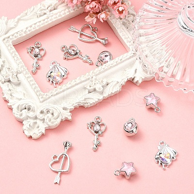 Alloy with Rhinestone Pendants FIND-YW0006-41-1
