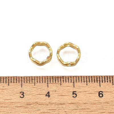 Rack Plating Brass Bead Frame KK-M309-35A-G-1