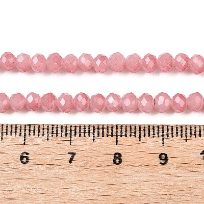 Baking Paint Imitation Jade Glass Bead Strands X-DGLA-A034-J4MM-A31-1
