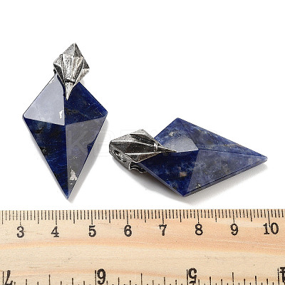 Natural Sodalite Pendants G-K338-10AS-03-1