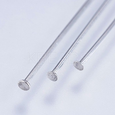 Tarnish Resistant 304 Stainless Steel Flat Head Pins STAS-F145-07P-0.6x40mm-1