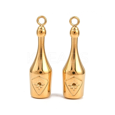 304 Stainless Steel Pendant Rhinestone Settings STAS-H241-36G-1