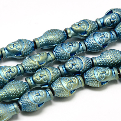 Electroplate Non-magnetic Synthetic Hematite Beads Strands G-T058-01F-1