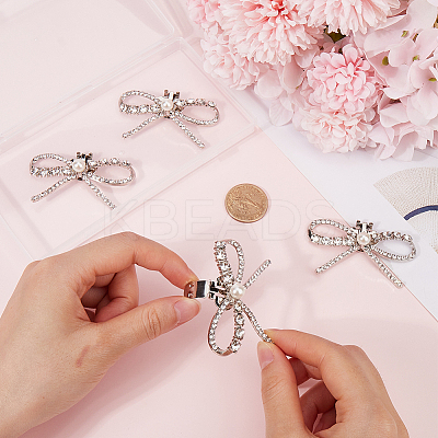 4Pcs Alloy Rhinestone Shoe Decoration AJEW-GF0009-28P-1