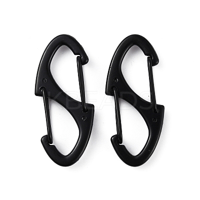 Zinc Alloy Double Snap Hook Spring Keychain Clasps FIND-WH0155-013EB-1