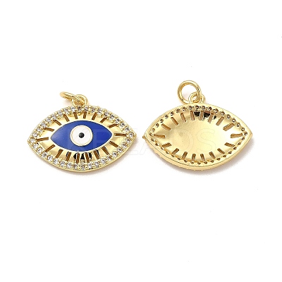 Brass Micro Pave Cubic Zirconia Pendants KK-E068-VB081-1-1