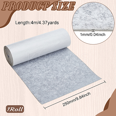 4M Polyester Felt Self-adhesive Fabric for DIY Sound Insulation DIY-WH0542-46B-1