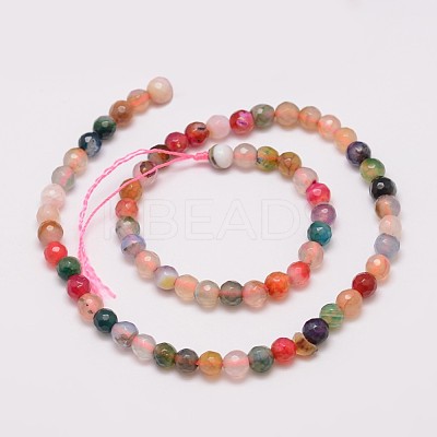 Natural Agate Bead Strands G-G882-6mm-C07-5-1