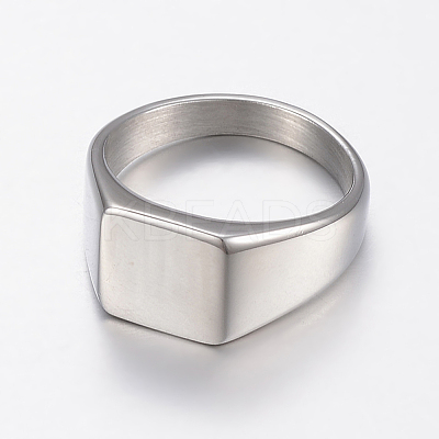 Tarnish Resistant 304 Stainless Steel Finger Rings RJEW-H125-22P-1
