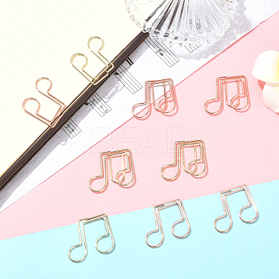 40Pcs 2 Colors Iron Paper Clips AJEW-SP0002-98C-1