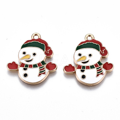 Eco-Friendly Alloy Enamel Pendants X-ENAM-Q437-068-NR-1