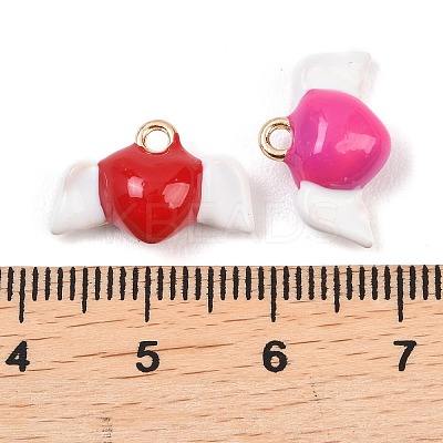 Alloy Enamel Pendants ENAM-A012-15G-1