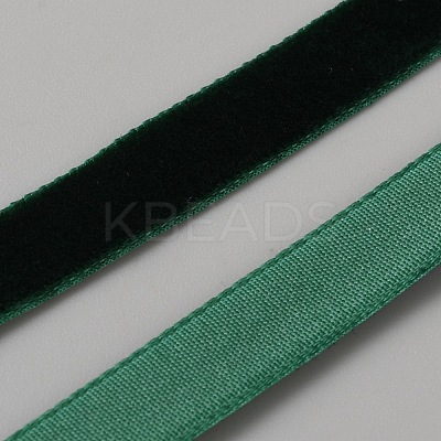 50 Yards Polyester Single Face Velvet Ribbon OCOR-WH0082-161D-1