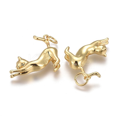Brass Pendants X-KK-Z001-07G-1