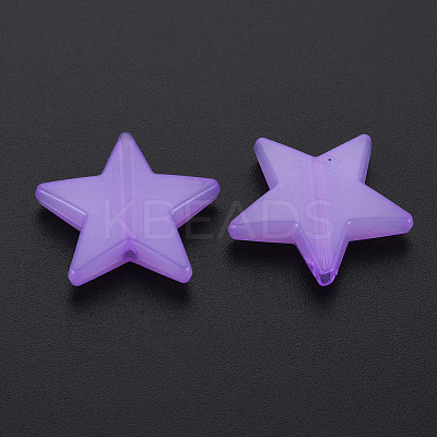 Imitation Jelly Acrylic Beads MACR-S373-90-E04-1