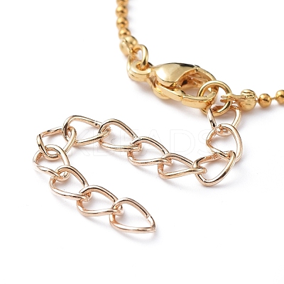 Letter A~Z Pendant Necklaces NJEW-JN02837-1