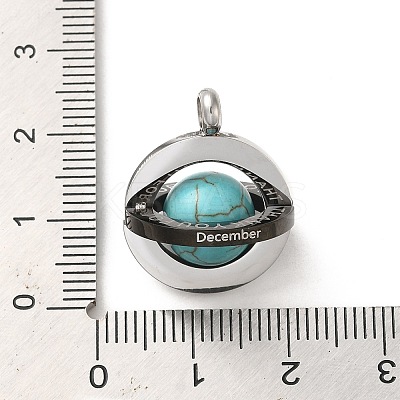 304 Stainless Steel Pendants STAS-L022-245P-1