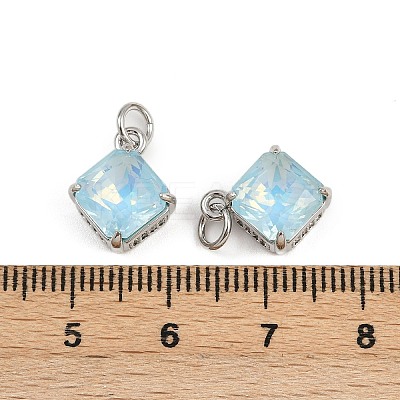 Brass Pave Cubic Zirconia Pendants KK-L240-07P-01-1
