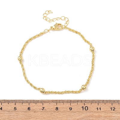 Brass Satellite Chains Bracelets for Women BJEW-C140-18G-1
