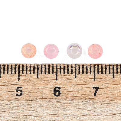 Mixed Color Imitation Cat Eye Glass Round Seed Beads SEED-NH0003-01A-07-1