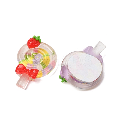 Transparent Resin Imitation Food Cabochons RE-CBA4416-03-1