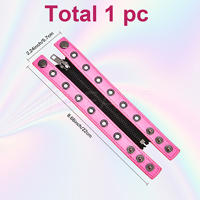 Punk PU Leather Cord Bracelets BJEW-WH20008-12A-1