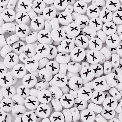 500Pcs Acrylic Beads SACR-TA0001-55X-1