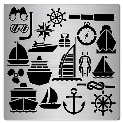 Stainless Steel Cutting Dies Stencils DIY-WH0238-006-1
