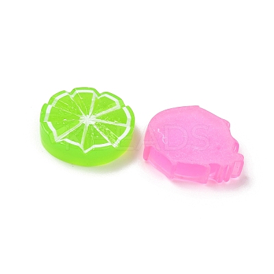 Printed Transparent Resin Imitation Food Cabochons RE-CBAC39A-04-1