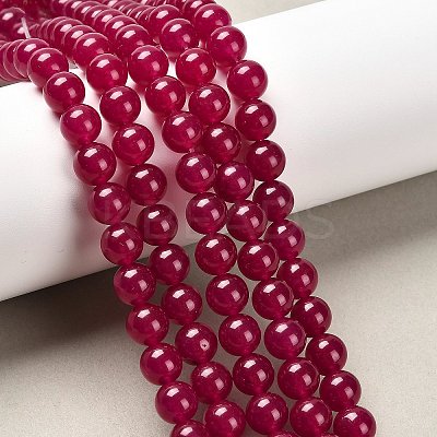 Natural & Dyed Malaysia Jade Bead Strands X-G-A146-8mm-A15-1