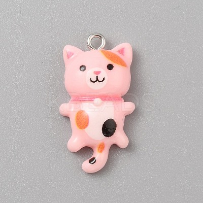 Opaque Resin Cat Pendants X1-CRES-TAC0010-07E-1